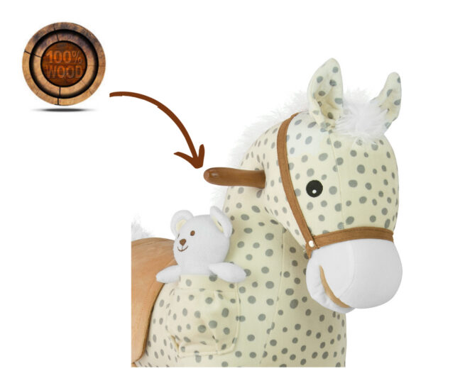 Milly Mally Pony Gray Dot kiikhobu helidega, hall – lisavaade 2