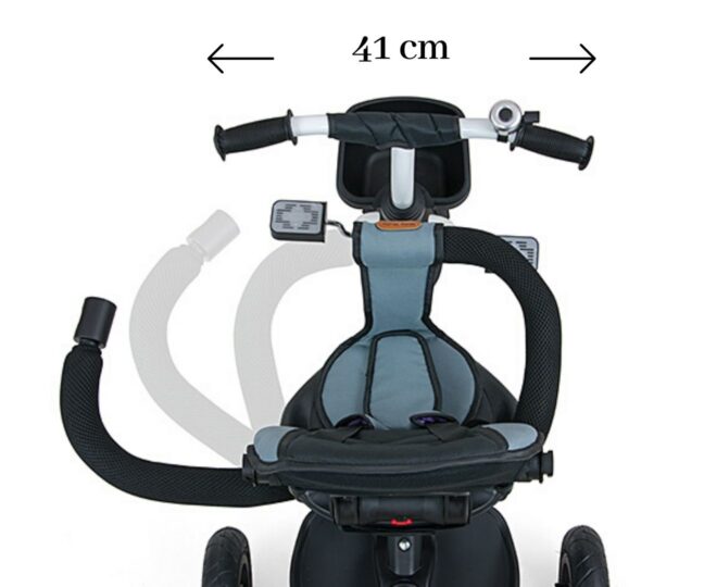Milly Mally Movi 5-in-1 kolmerattaline lükkesangaga, hall