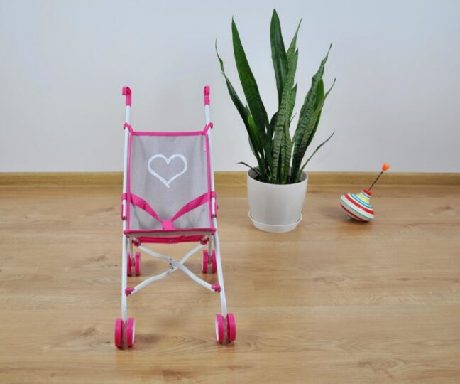 Milly Mally Julia Prestige Pink nukukäru, roosa