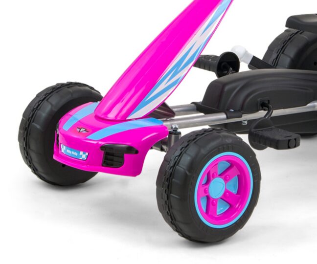 MILLY MALLY 3128 Gokart na pedały Viper roosa – tootepilt