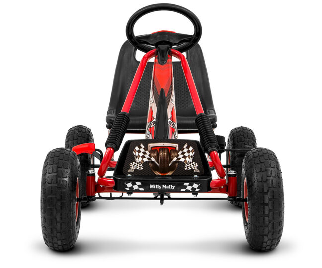 MILLY MALLY 3171 Gokart na pedały Thor punane – detailvaade 2