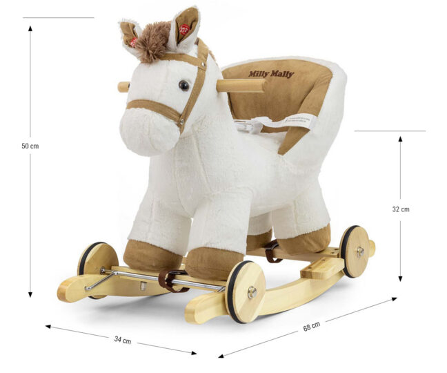 MILLY MALLY 5467 Koń Polly valge – detailvaade 2