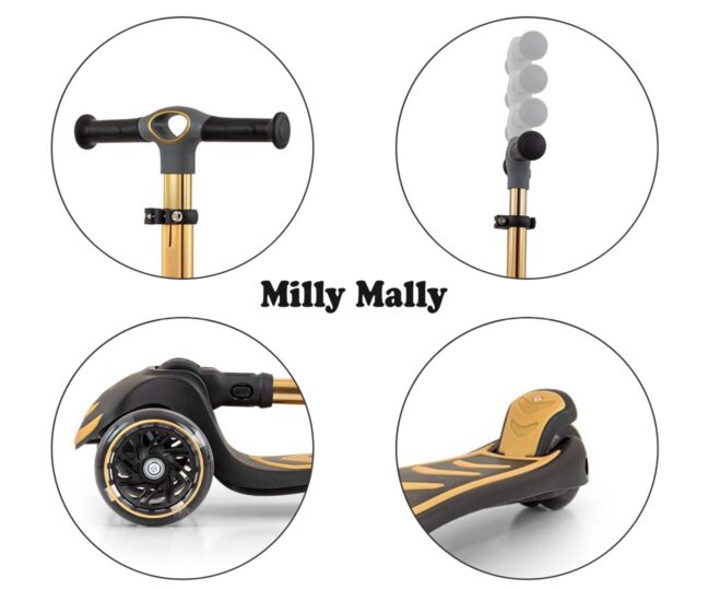 MILLY MALLY 5924 tõukeratas SCOOTER Boogie golden – detailvaade 2