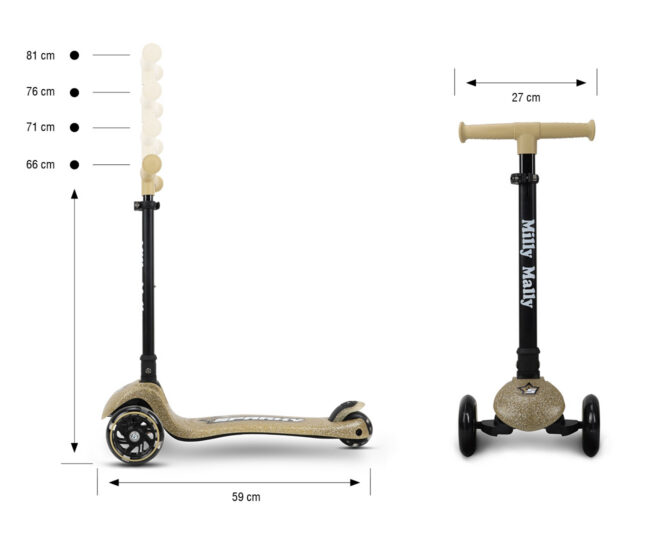 MILLY MALLY 6250 Scooter Sparky champagn – tootepilt