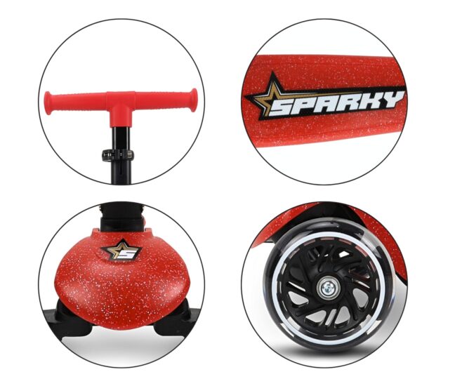 MILLY MALLY 6252 Scooter Sparky punane – detailvaade 2