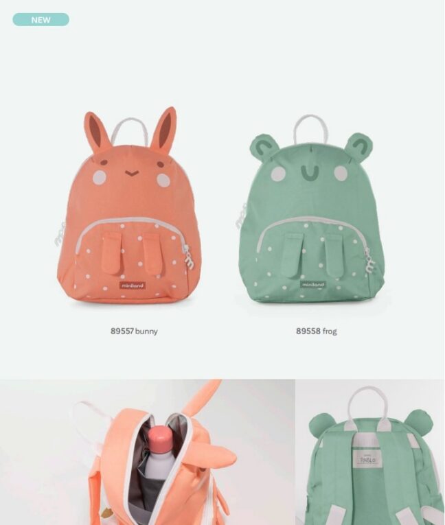 Miniland Ecothermibag Kid Frog termoseljakott, roheline