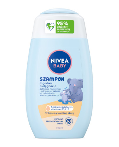 Nivea Baby õrn beebišampoon 200 ml pudelis
