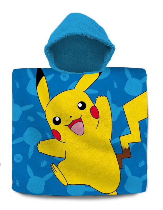 Pokémon Blue laste rannapontšo 60×120 cm – tootepilt