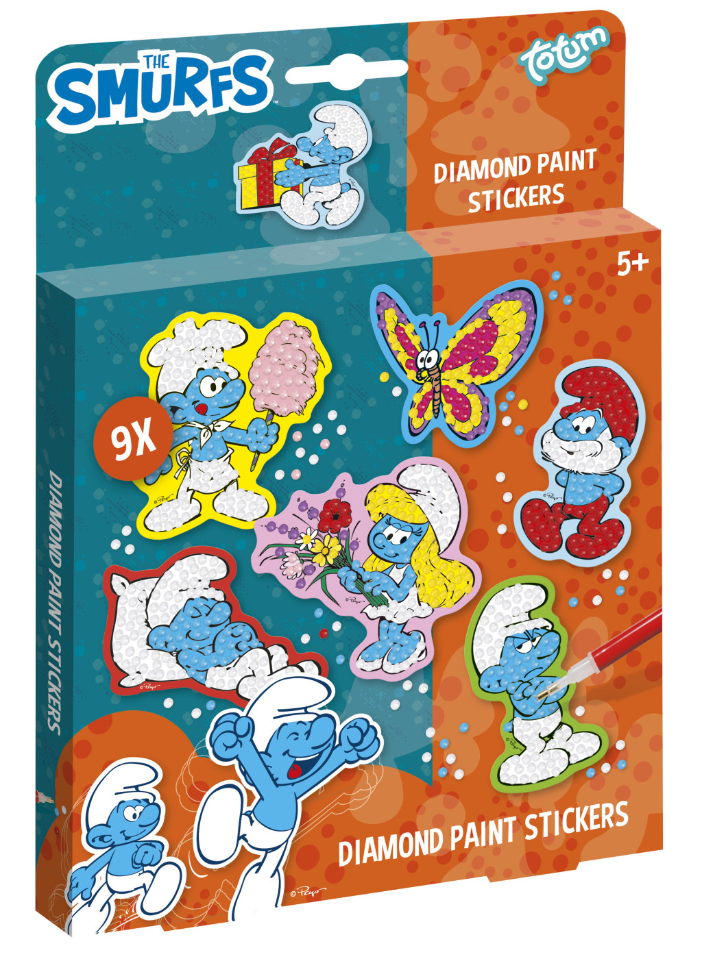 Smurfs Happy diamond drill kleepsukomplekt of 9 – tootepilt
