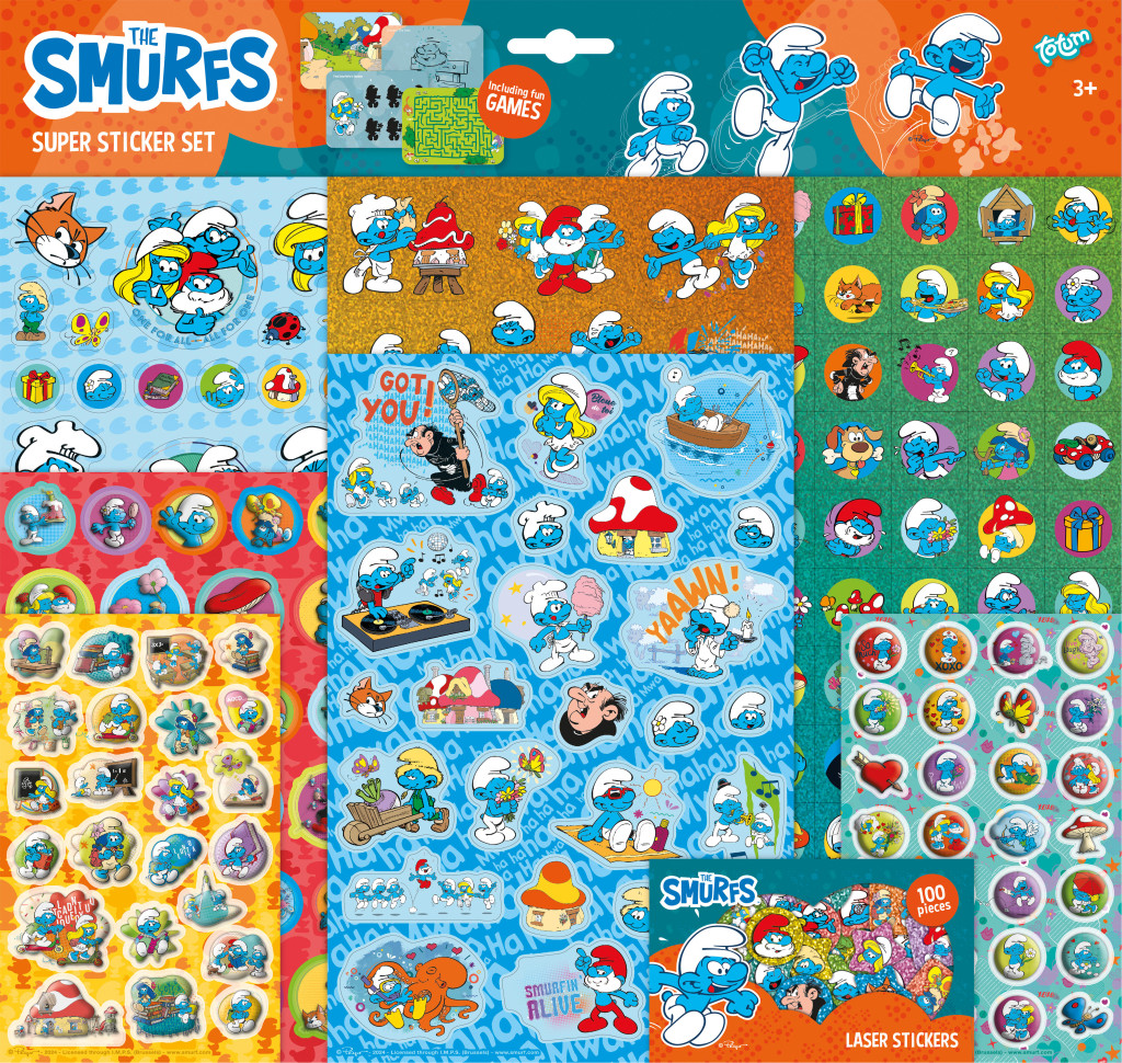 Smurfs Happy super kleepsukomplekt mänguga – tootepilt