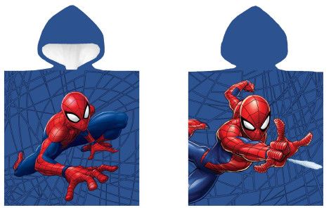 Spiderman Hero laste rannapontšo 50×100 cm – tootepilt