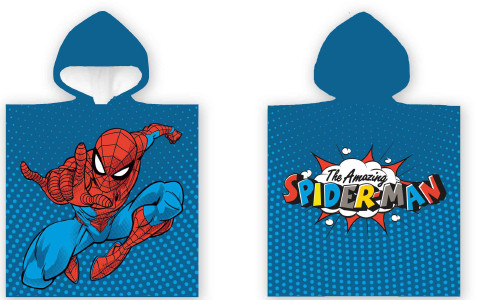 Spiderman The Amazing laste rannapontšo 50×100 cm – tootepilt