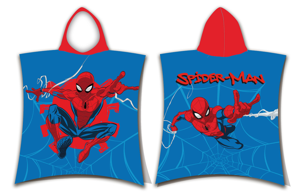 Spiderman Webshot laste rannapontšo 50×115cm – tootepilt