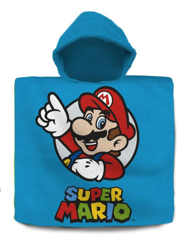 Super Mario Victory laste rannapontšo 60×120 cm – tootepilt