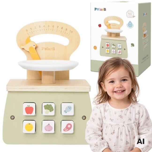 VIGA PolarB puidust interaktiivne Shopping Scale lastele 18m+