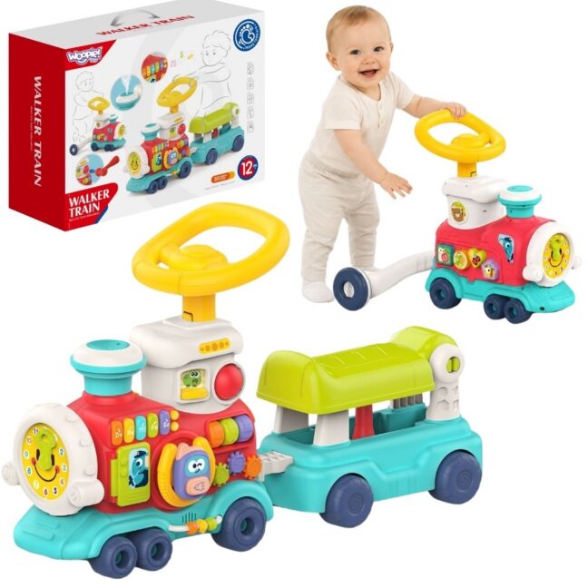 WOOPIE BABY Locomotive Pusher tõukeauto 2-in-1 interaktiivne Train