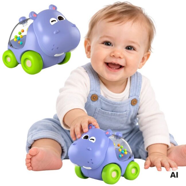 WOOPIE Baby jõehobukujuline kõristiauto – toote pilt 2