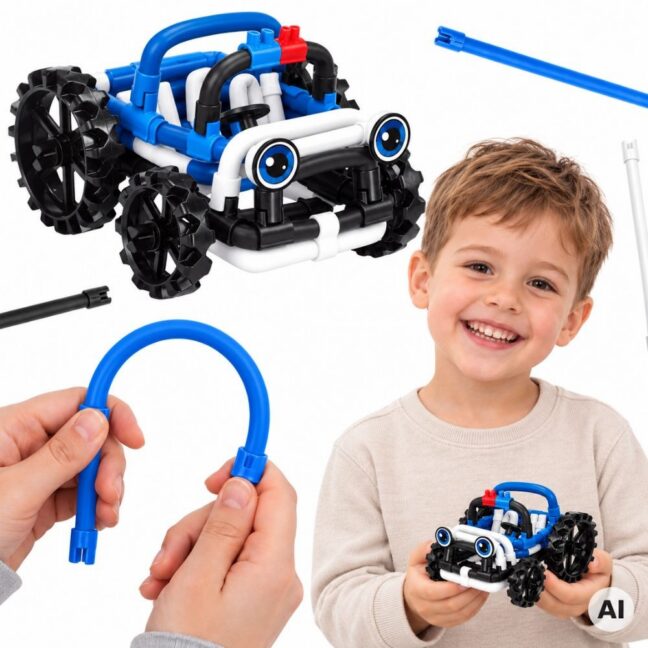 WOOPIE Construction Blocks Off-Road Vehicle Police 44 tk