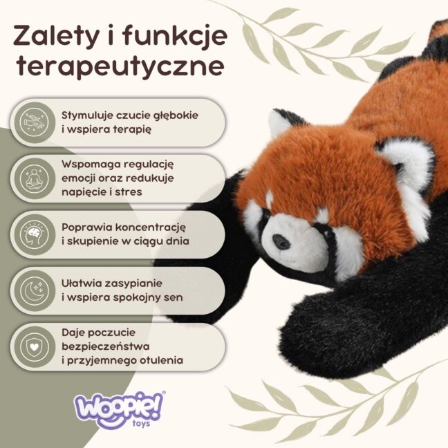 WOOPIE raskusega sensoorne punane panda, 1 kg – toote pilt 3