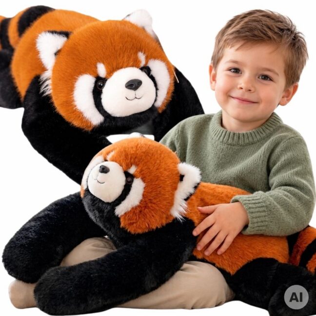WOOPIE raskusega sensoorne punane panda, 1,5 kg – toote pilt 2