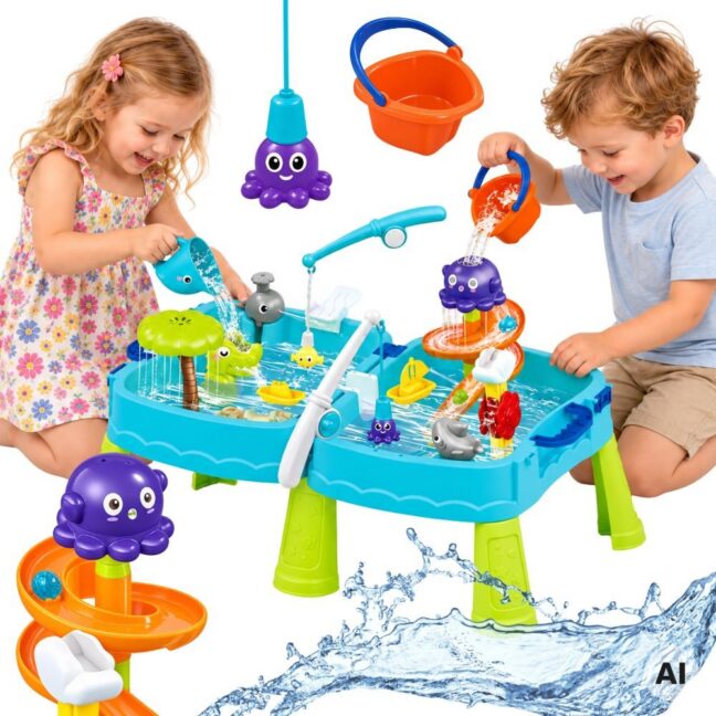 WOOPIE Water Table with Sandbox 2 in 1 Water Park tarvikutega